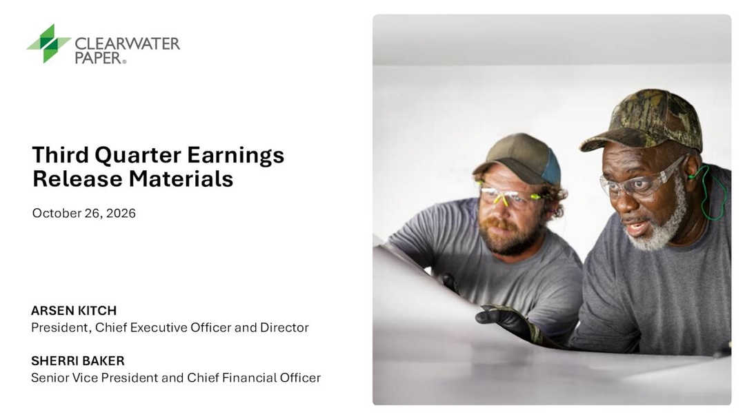 Clearwater Paper Corporation 2026 Q3 - Results - Earnings Call ...