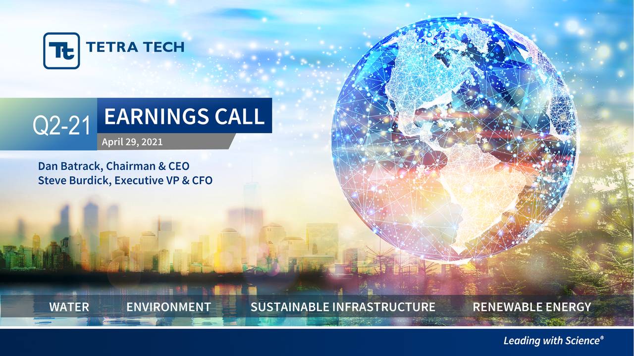 Tetra Tech, Inc. 2021 Q2 Results Earnings Call Presentation (NASDAQ