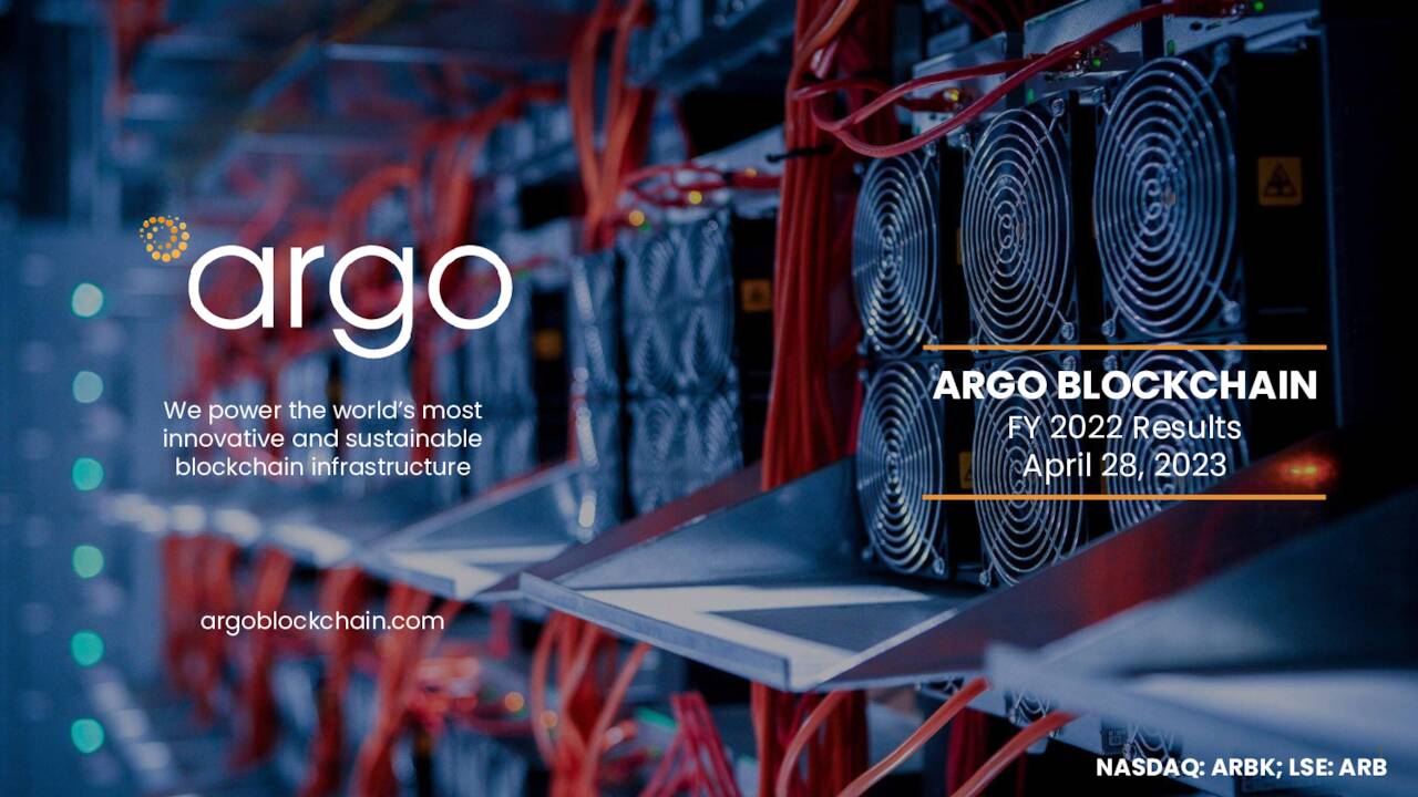 argo blockchain plc stock
