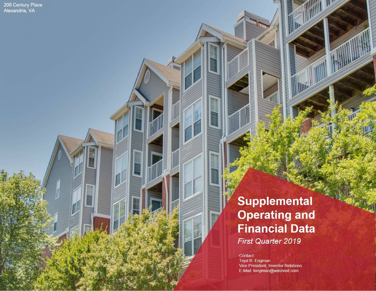 Washington Real Estate Investment Trust 2019 Q1 Results Earnings