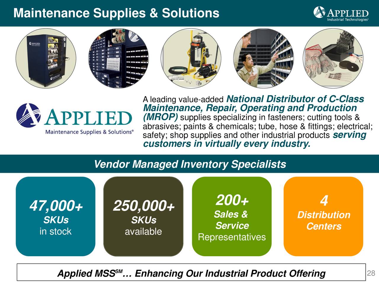 Applied Industrial Technologies (AIT) Investor Presentation Slideshow