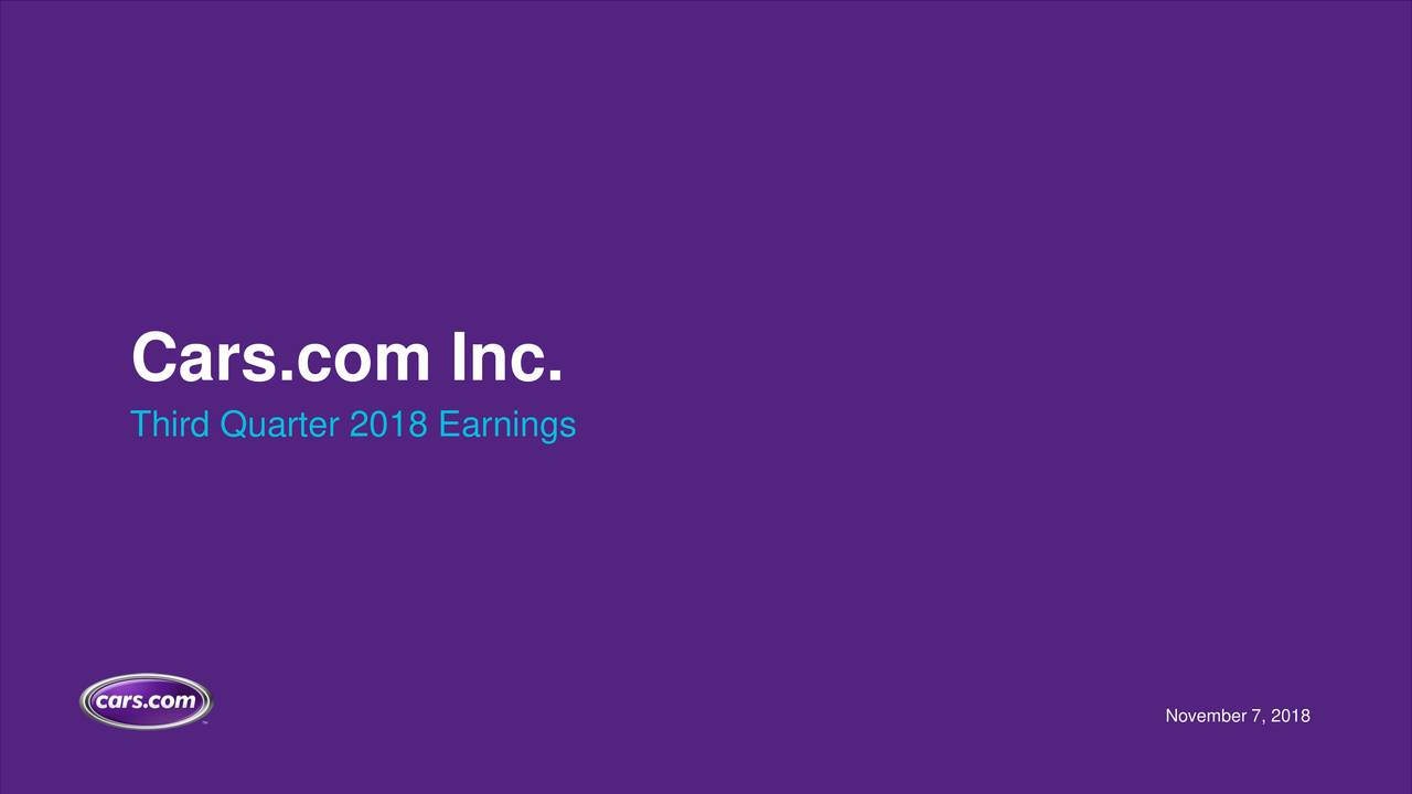 Inc. 2018 Q3 Results Earnings Call Slides (NYSECARS