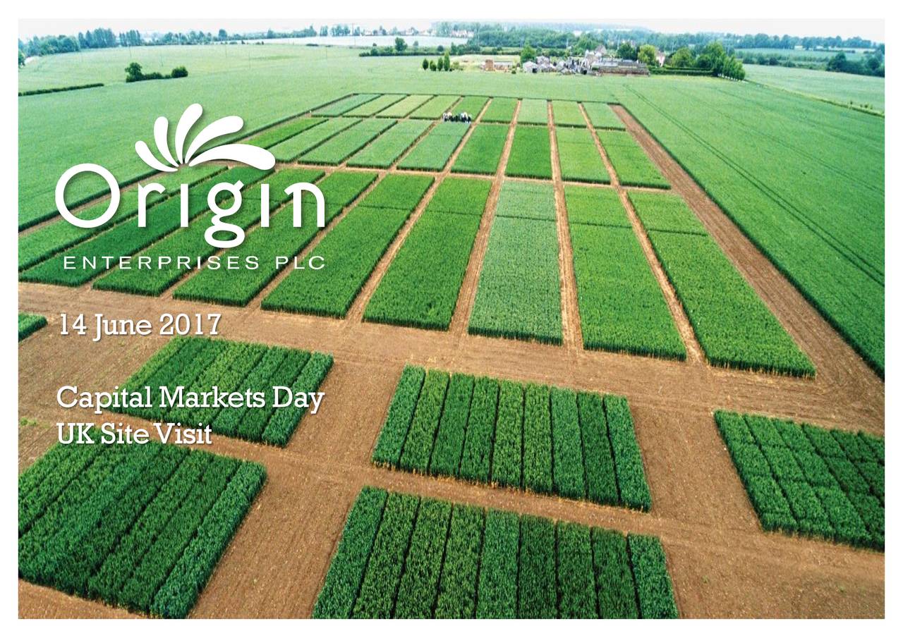 Origin Enterprises (ORENF) Investor Presentation Slideshow (OTCMKTS