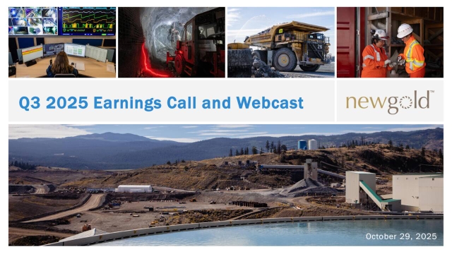 New Gold Inc. 2025 Q3 - Results - Earnings Call Presentation (TSX:NGD ...