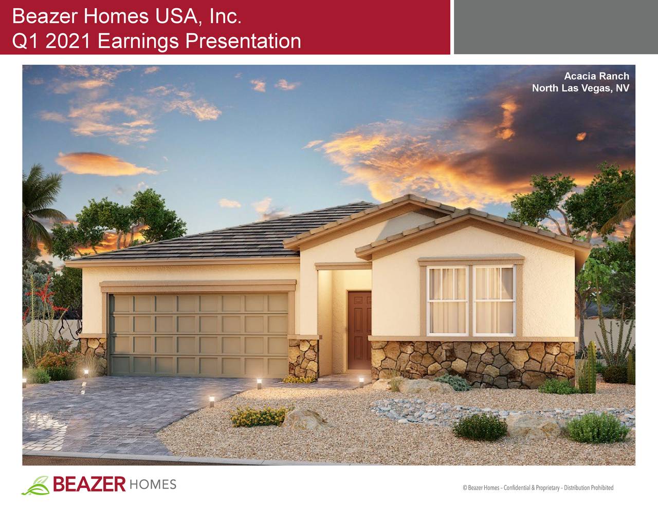 Beazer Homes USA, Inc. 2021 Q1 - Results - Earnings Call Presentation ...