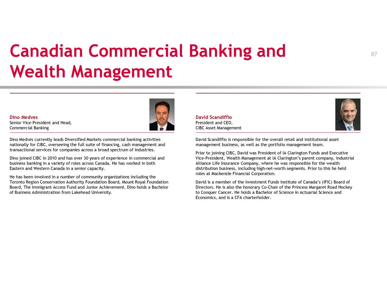 Canadian Imperial Bank CM Investor Presentation Slideshow Canadian Imperial Bank of merce NYSE CM