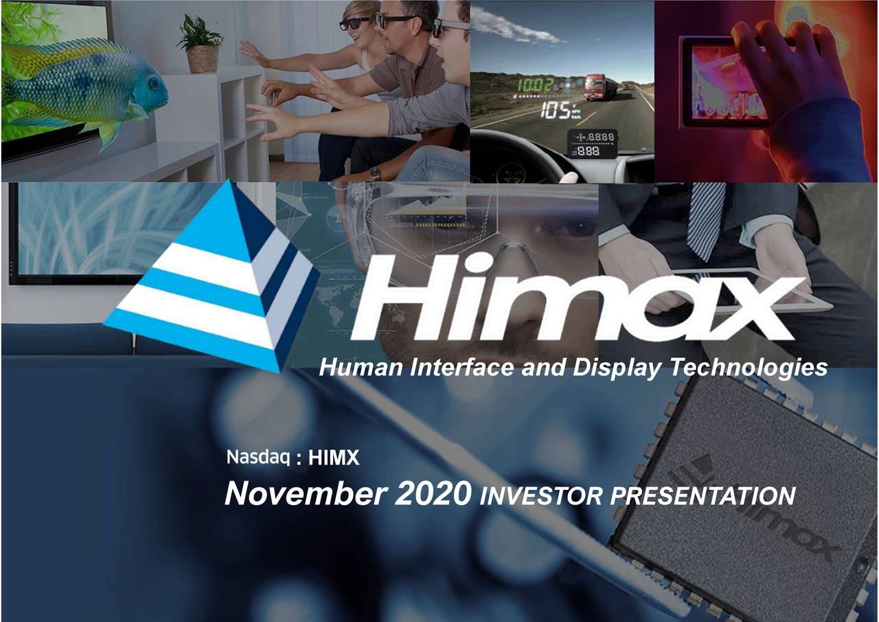 Himax Technologies, Inc. 2020 Q3 Results Earnings Call Presentation