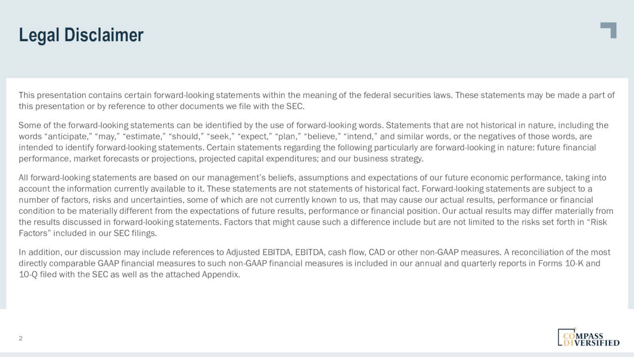 Compass Diversified 2021 Q4 Results Earnings Call Presentation