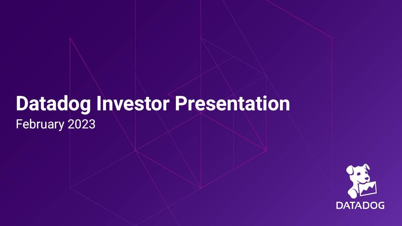 investor presentation datadog