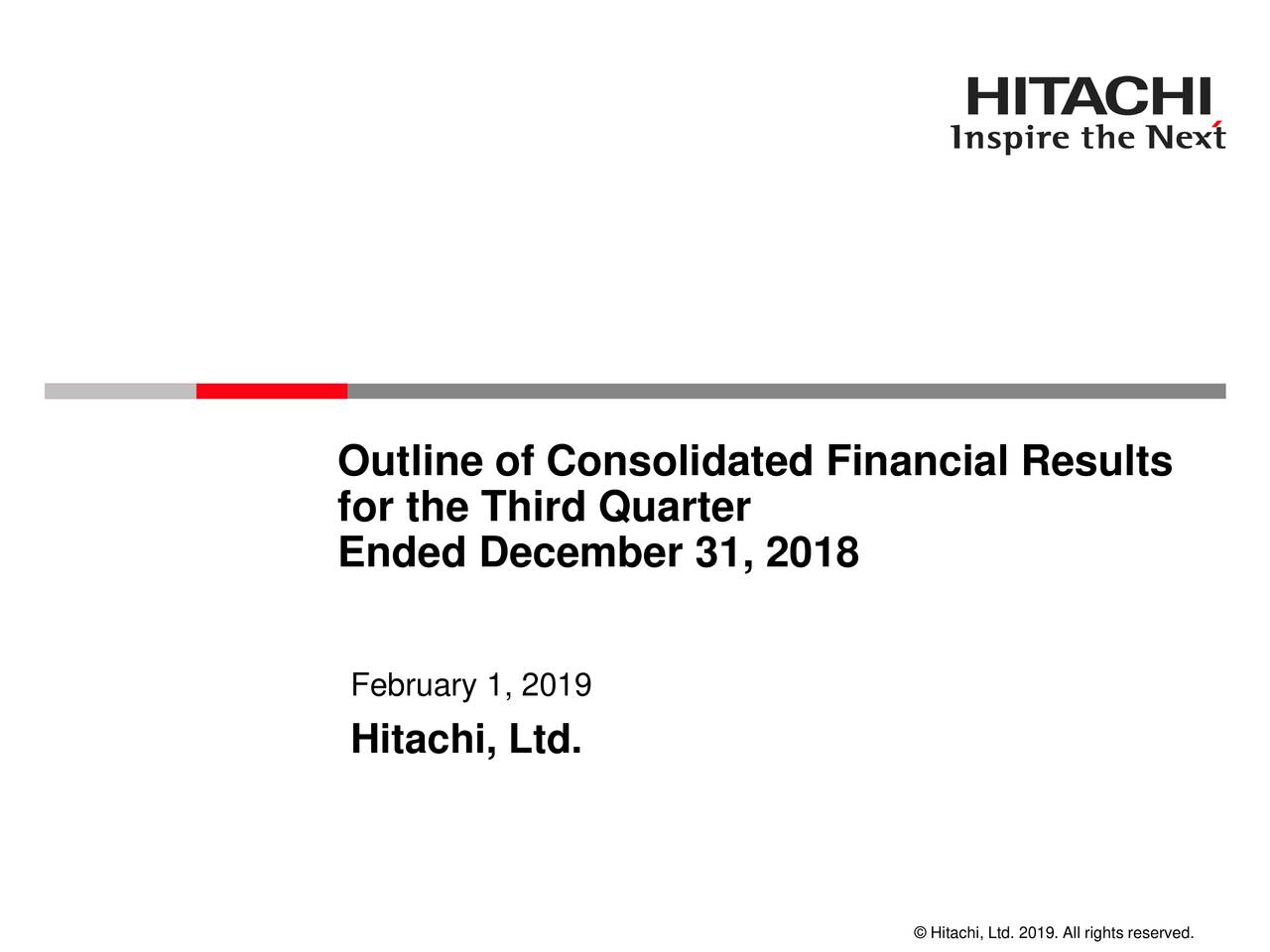 Hitachi Ltd. ADR 2019 Q3 - Results - Earnings Call Slides (OTCMKTS ...