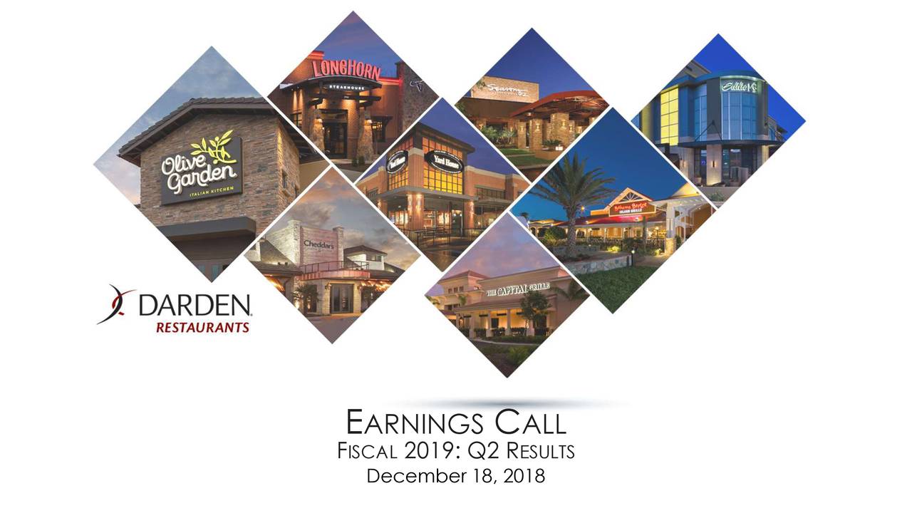 Darden Restaurants, Inc. 2019 Q2 - Results - Earnings Call Slides (NYSE ...