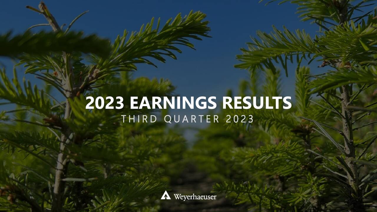 Weyerhaeuser Company 2023 Q3 Results Earnings Call Presentation