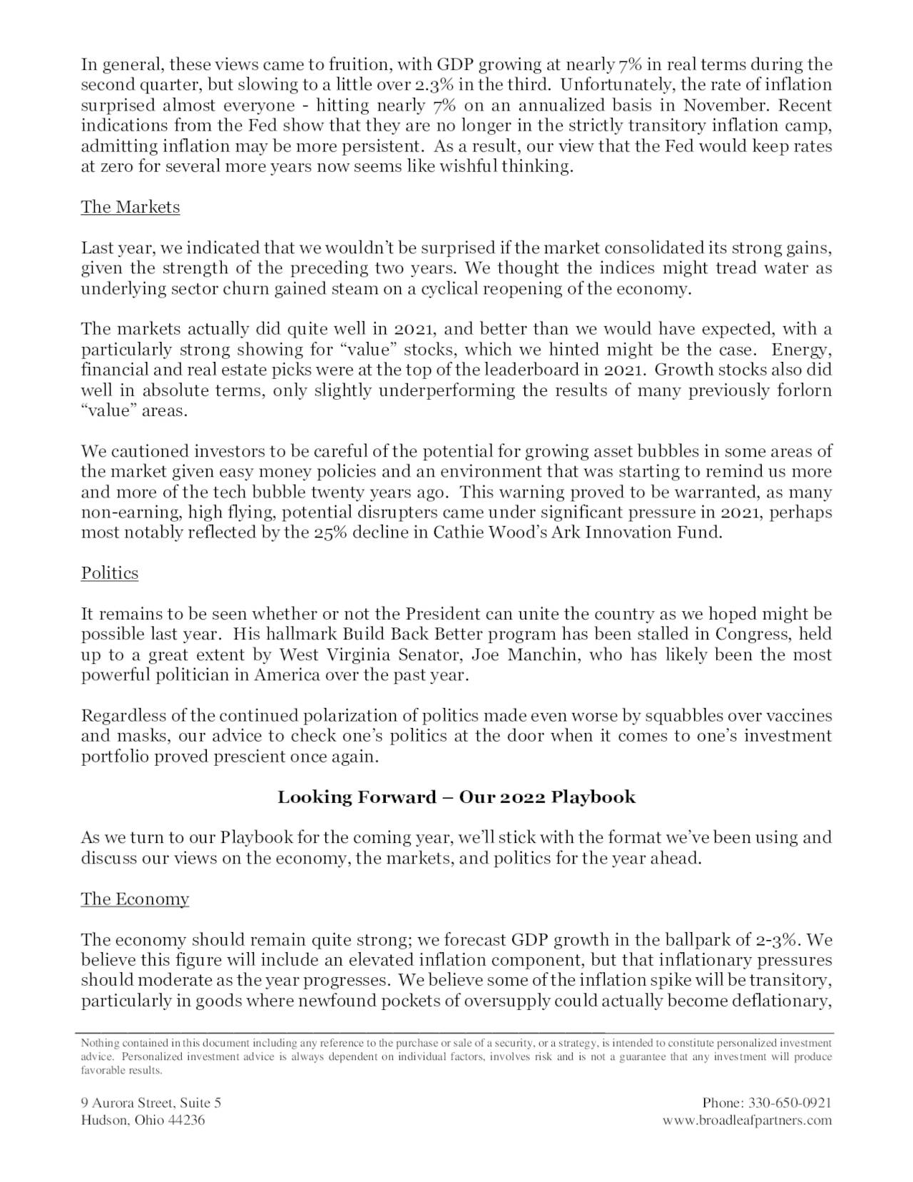 Broadleaf Partners 2022 investment playbook Seeking Alpha