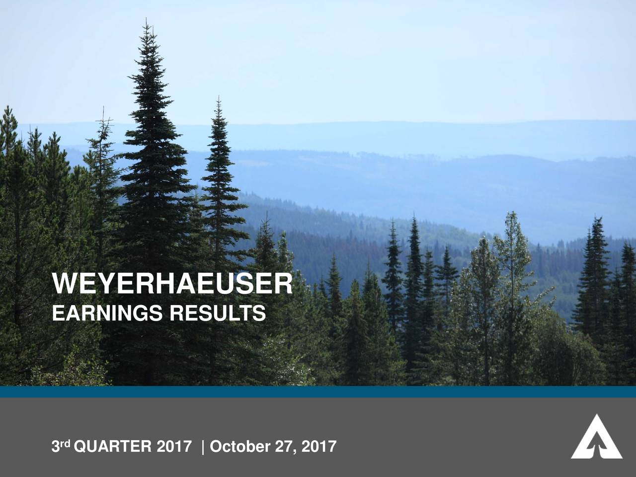 Weyerhaeuser Co. 2017 Q3 Results Earnings Call Slides (NYSEWY