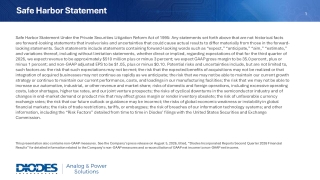 Diodes Incorporated 2026 Q2 - Results - Earnings Call Presentation ...