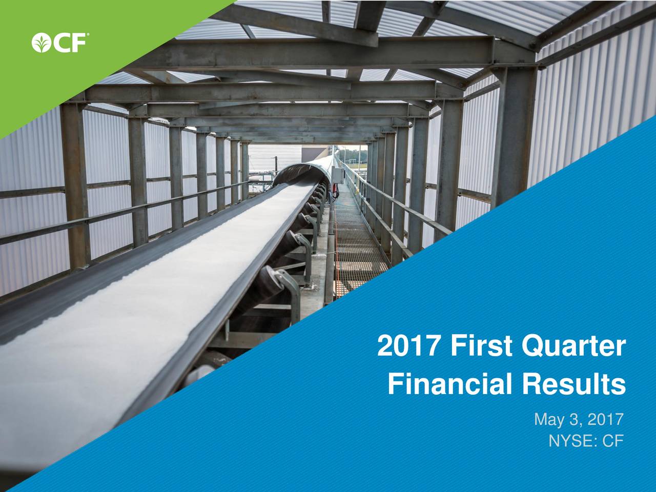 CF Industries Holdings, Inc. 2017 Q1 Results Earnings Call Slides