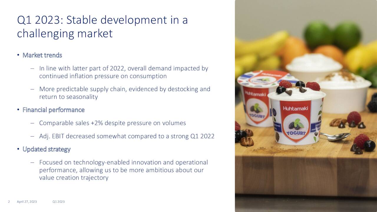 Q1 2023: Stable development in a